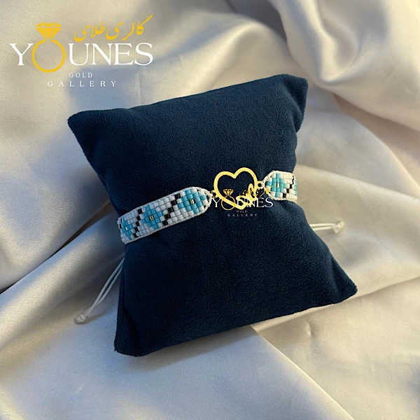 دستبند میوکی قلب پروانه ای طلا